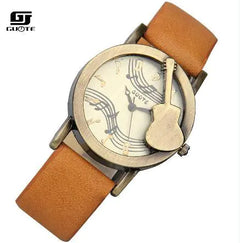 Women Fashion Tuitar Music Casual Watch